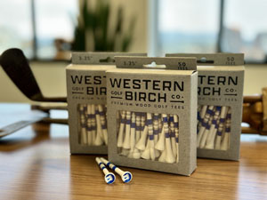 Castle Western Birch Golf Tees